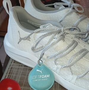 Puma Soft Foam White Athletic Shoes